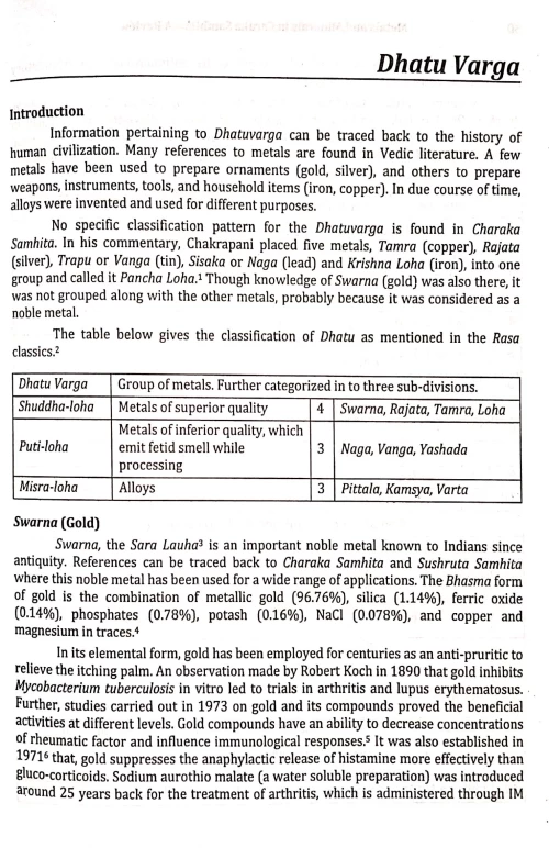 Metals and Minerals In Ancient Indian Literature